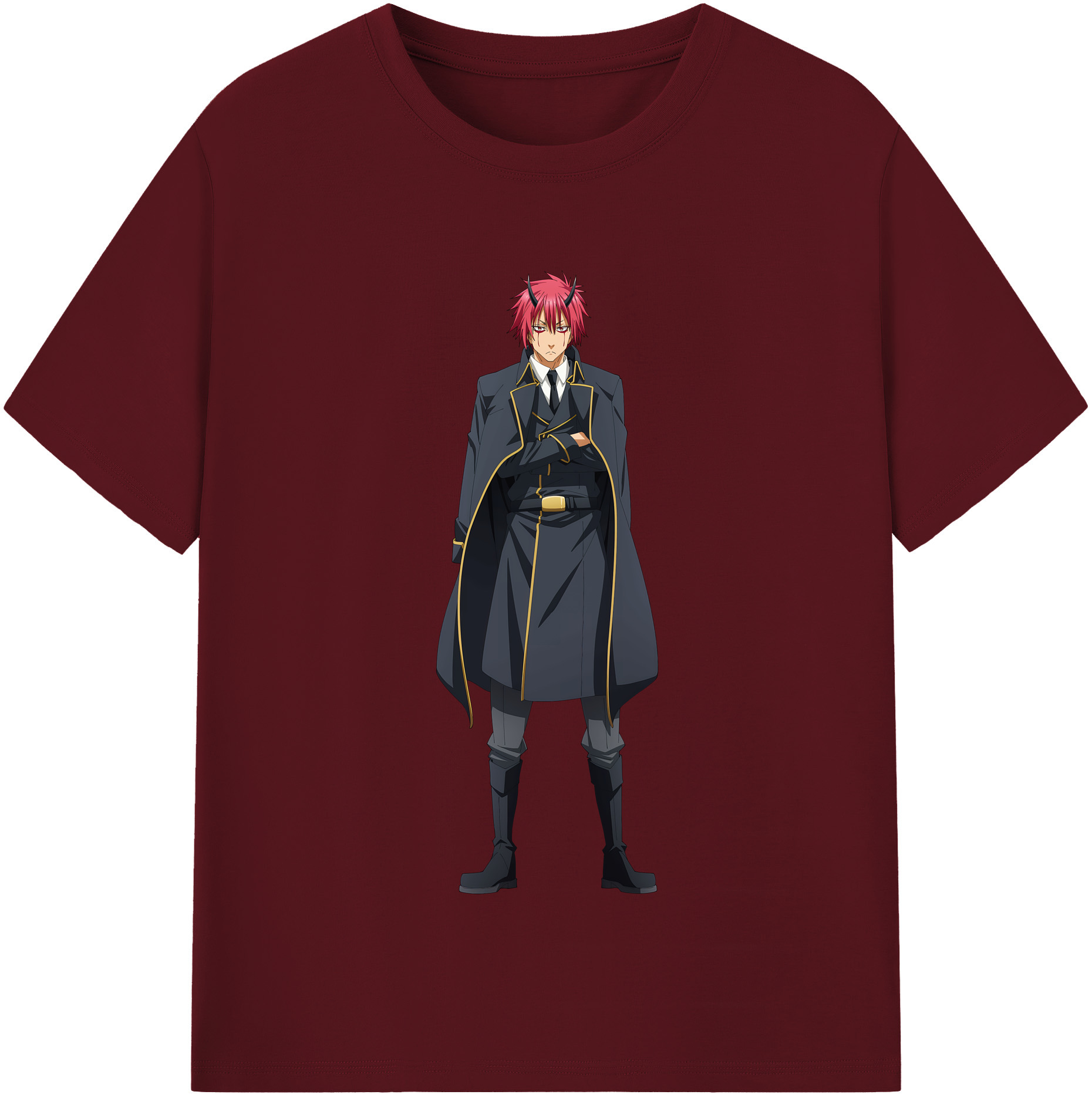 （画像用） 転スラ Regarding Reincarnated to Slime 綿100％半袖Tシャツ（フロントプリント）